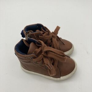 Toddler Boys' Mateo High Top Sneakers Cognac - Cat & Jack. Sz 5